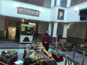 استقبال از شب یلدا در قسمت لابی هتل مرکز آموزش هتلداری و گردشگری مشهد